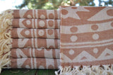 Brown Mandala 100% Cotton Original Turkish Towels