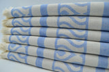 Summer Blue Voyage 100% Cotton Original Turkish Towels