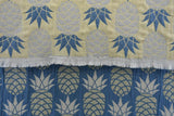 Pineapple Blue Yellow 100% Cotton Original Turkish Towels