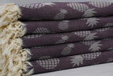 Pineapple Brown 100% Cotton Original Turkish Towels