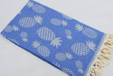 Pineapple Blue 100% Cotton Original Turkish Towels