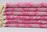 Sea Turtle Pink 100% Cotton Original Turkish Towels