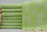 Pineapple Green 100% Cotton Original Turkish Towels