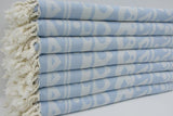 Baby Blue Mandala 100% Cotton Original Turkish Towels