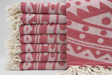 Burgundy Mandala 100% Cotton Original Turkish Towels