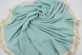 Mint Green 100% Cotton Original Round Turkish Towel