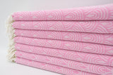 Pink Waves 100% Cotton Original Turkish Towels