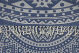 Navy Blue Mandala 100% Cotton Original Turkish Towels