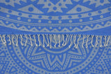 Blue Mandala 100% Cotton Original Turkish Towels