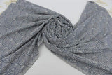 Navy Blue Waves 100% Cotton Original Turkish Towels