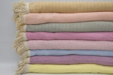 Purple 100% Cotton Original Round Turkish Towel