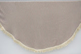 Pink, Beige and Gray 100% Cotton Original Round Turkish Towel