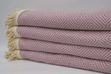Light Purple 100% Cotton Original Round Turkish Towel