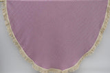 Purple 100% Cotton Original Round Turkish Towel