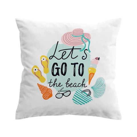 Let's Go to the Beach Cushion Cover
