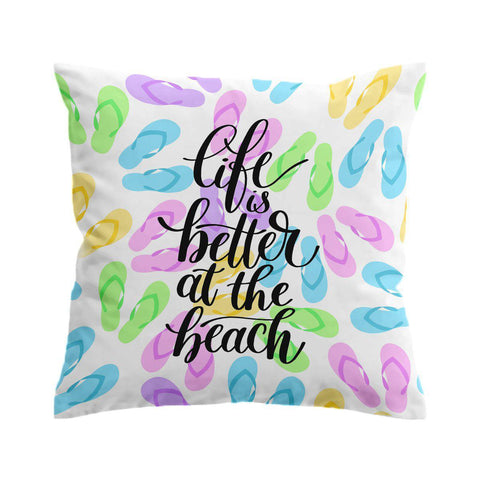 Life is Better in Flip Flops Cushion Cover
