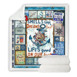Nautical Dreams Soft Sherpa Blanket