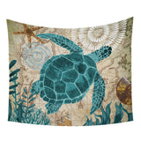 Sea Turtle Love Tapestry