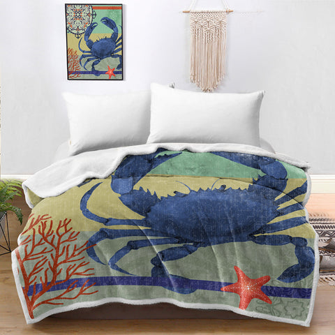 Crab Passion Bedspread Blanket