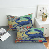 Crab Passion Reversible Bed Cover Set