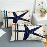 Beachy Starfish Quilt Cover Set