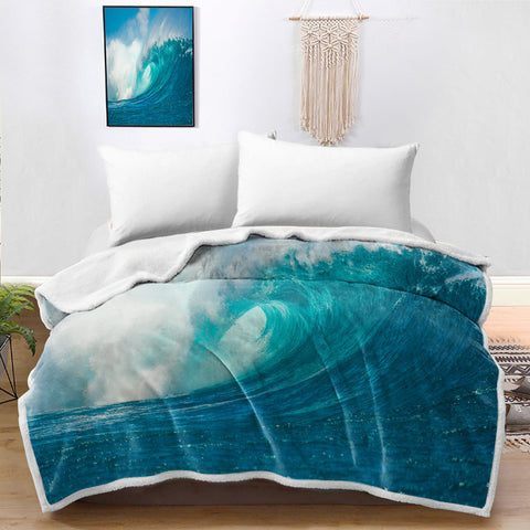 Ocean Wave Bedspread Blanket