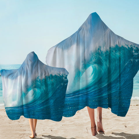 Ocean Wave Hooded Towel