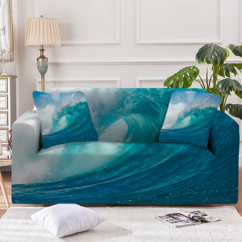 Ocean Wave Couch Cover