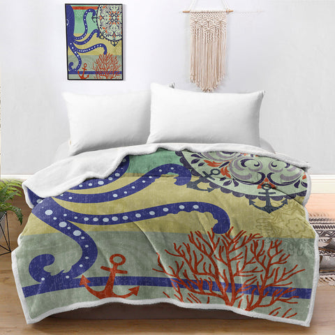 Octopus Passion Bedspread Blanket