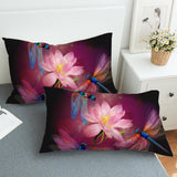 Dragonfles and Lotus Pillowcase