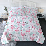 Flamingo Delight New Quilt Set