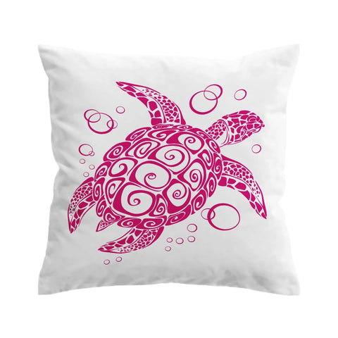 Pink Turtle Twist Cushion Cover
