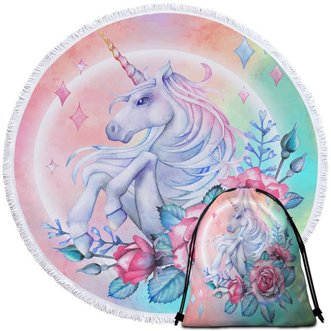 Romantic Unicorn Towel for Kids