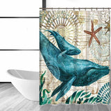 Whale Life Shower Curtain
