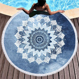 Bali Blue Surf Round Towel