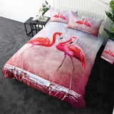 Watercolour Flamingoes Doona Cover Set