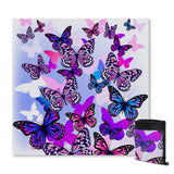 Purple Butterflies Sand Free Towel
