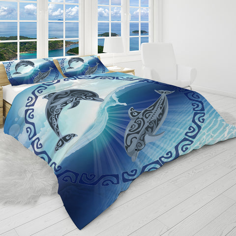 Polynesian Passiion Reversible Bed Cover Set