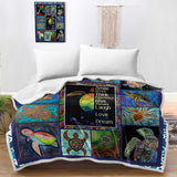 Turtle Dreaming Bedspread Blanket