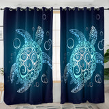 Black Turtle Twist Curtains