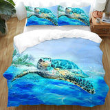 Sea Turtle Life Quilt Cover Set