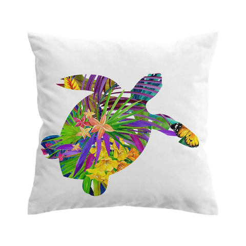 Sea Turtle Tropics Cushion Cover