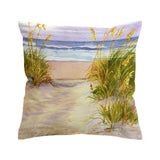 Seagrass Beach Painting 2 Outdoor Cushion Cover
