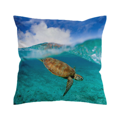 Surf Turtle Cushion Cover