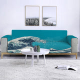 The Great Wave Sofa Cover