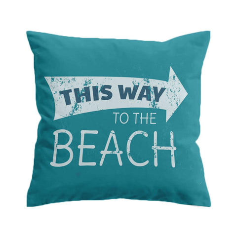 This Way to the Beach Cushion Cover