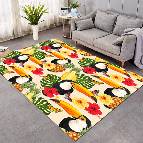 Tropical Toucan Floor Mat