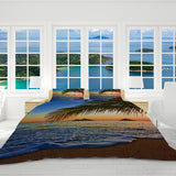 Tropical Sunset Reversible Bed Cover Set