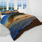 Tropical Sunset Reversible Bed Cover Set