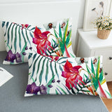 Tropical Floral Pillowcase